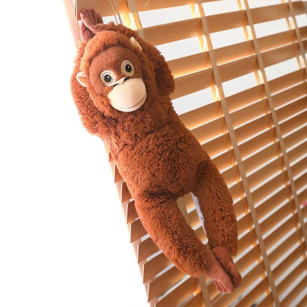 Hot Kawaii Red Monkey Plush Doll Cute Cartoon Gorilla Toy Super Soft Orangutan Stuffed Toys Sleeping Partner Birthday Gift Xmas Models