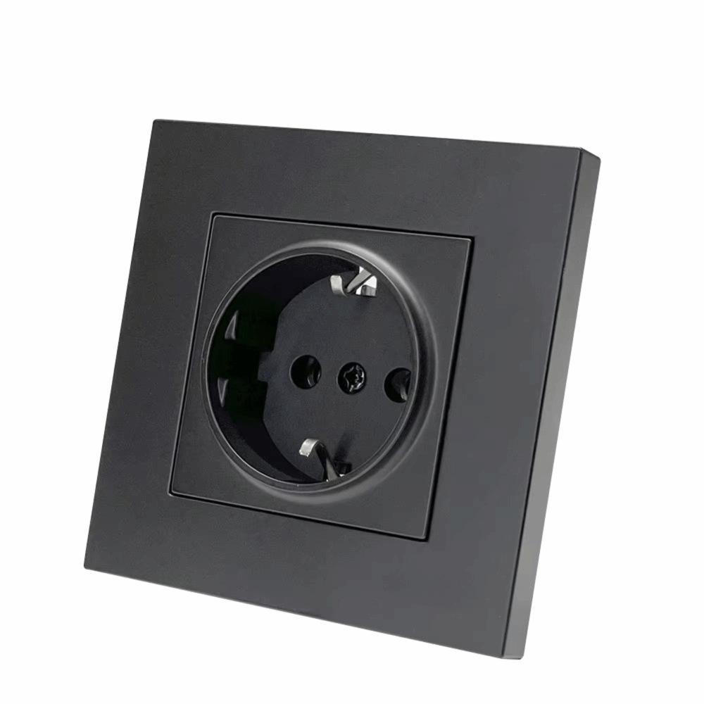 Single Socket Wall Power Socket Plastic Frame Electrical Outlets Germany Russia