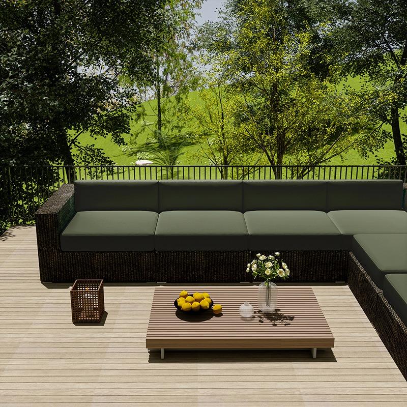 Wasserdichte Outdoor-Sofahülle für Zuhause, Hotel, Garten, Terrasse, Rattanecksofa-Abdeckung, Sonnenschutz, Staubschutz, Möbel-Schutzhülle