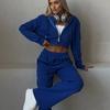 Hooded Cardigan Set European and American Amazon Autumn and Winter New Arrival Women's Casual Hooded Cardigan Suit