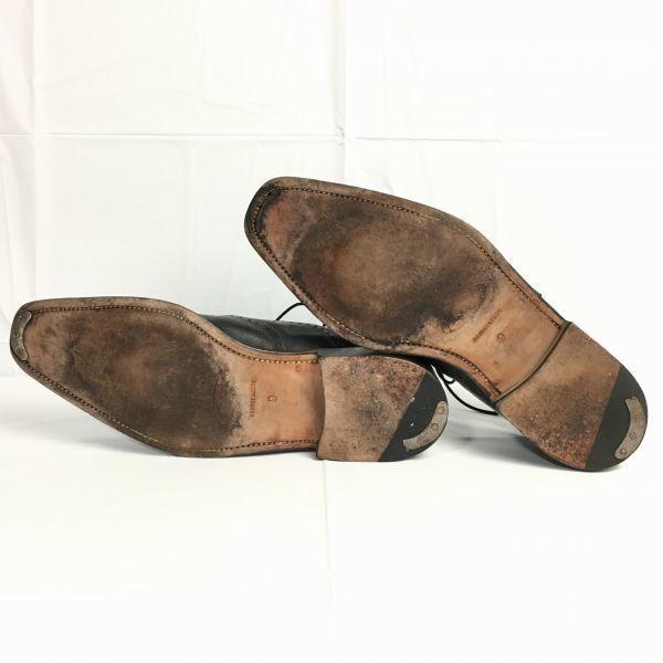 J.BRIGGS Full Brogue Wingtip Businessschuhe Größe 9 27.0 Schwarz Goodyear rahmengenäht(GEBRAUCHT)