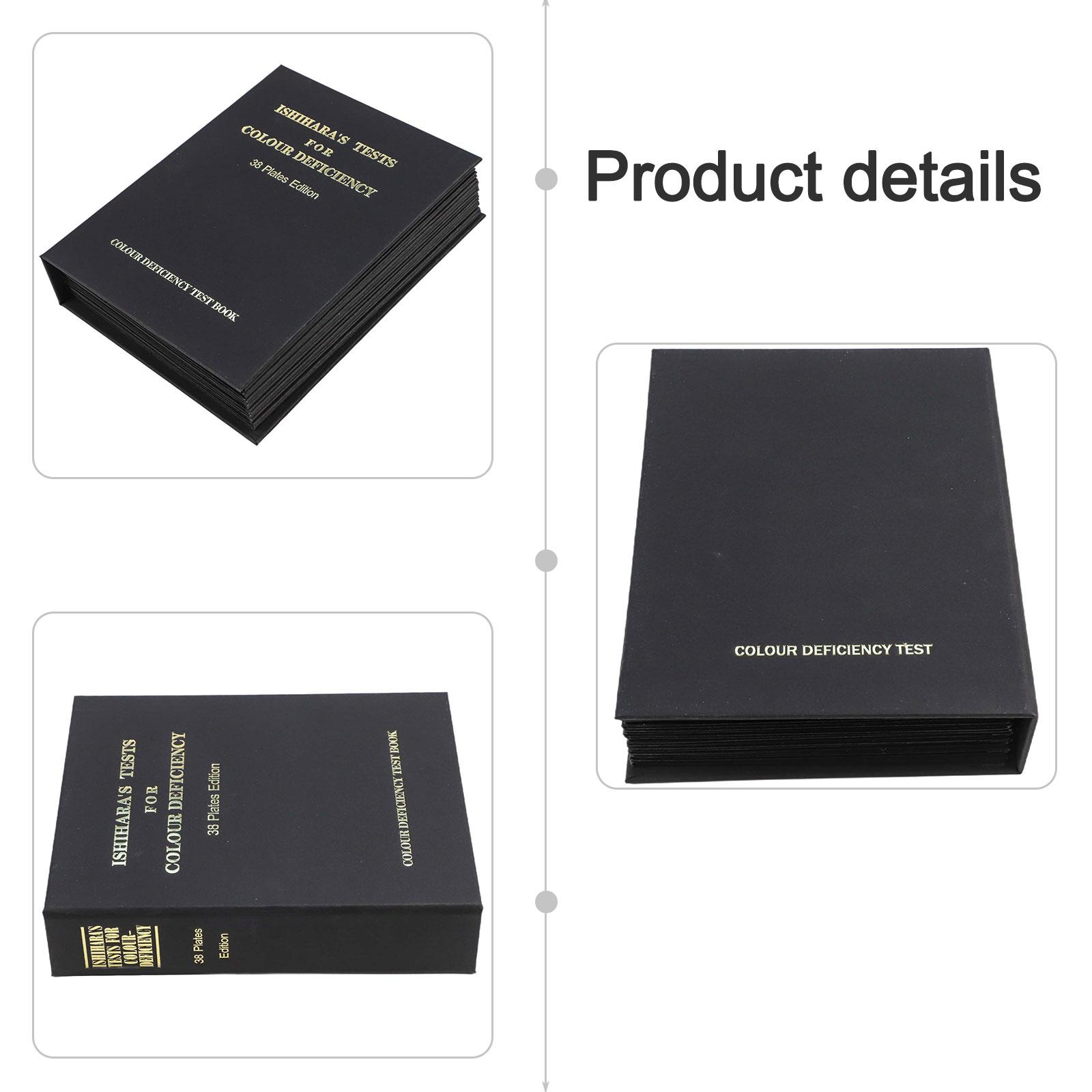 Клинические испытания 19*14,8*4 см Книга тестов Ишихары Инструмент для оценки цветового зрения 38 тестовых таблиц в комплекте China Mainland
