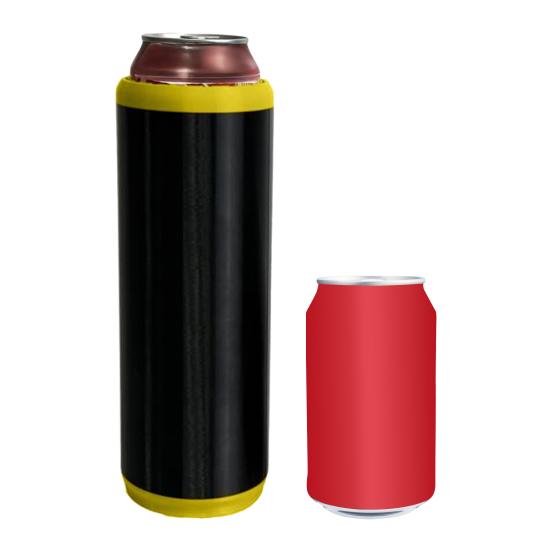 Dual Can Holder for Beer Soda Insulated PLA Can Cooler with Ergonomic Grip Quick Reload Outdoor Event Accessory