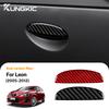 Real Soft Carbon Fiber Sticker For Seat Leon 2005 2006 2007 2008 2009 2010 2011 2012 LHD RHD Car Co-Pilot Storage Box Trim