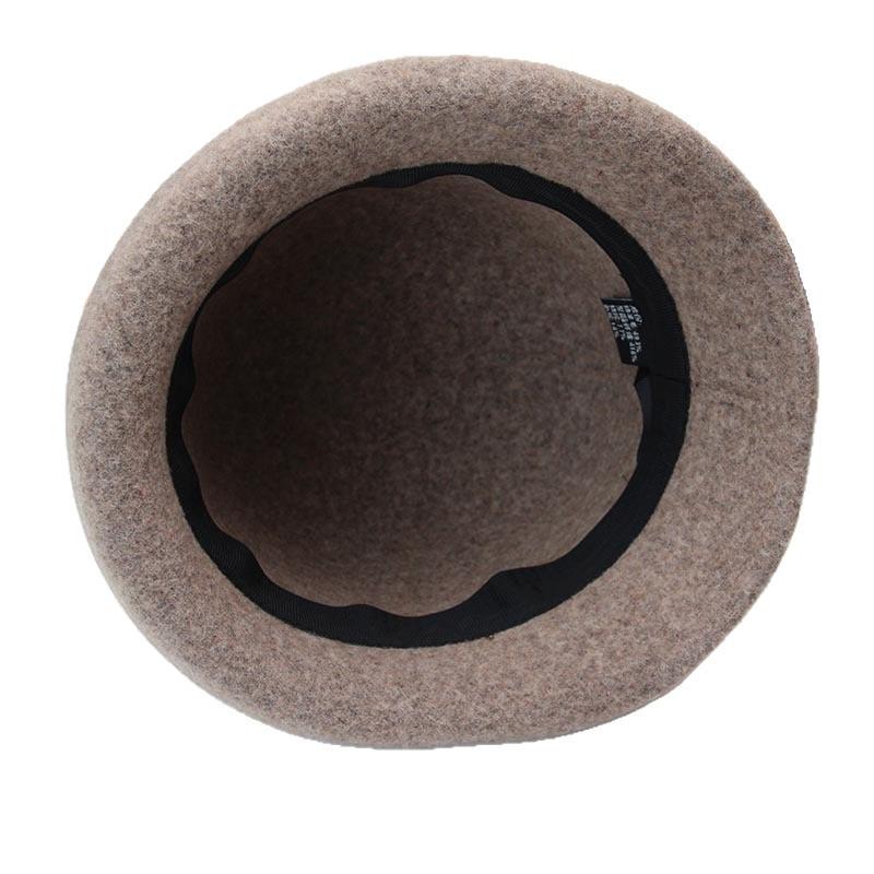 Autumn and winter picaro new wool pot hat flower crimped bucket hat women middle-aged and elderly mother old hat