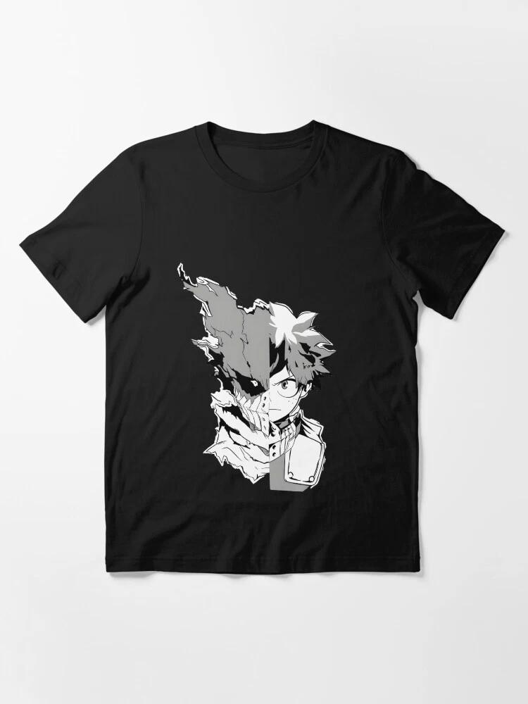 Anime My Hero Academia Deku The Duality Of The Hero Black Tshirt Size S4XL S