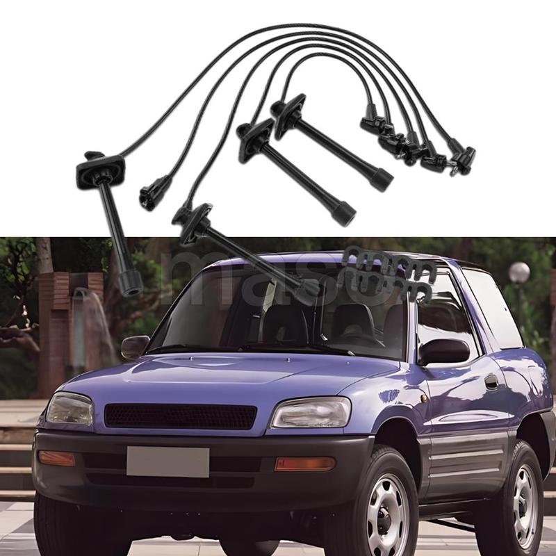 

5 шт. Комплекты высоковольтных проводов для двигателя Toyota RAV4 L4 2.0L 1996-1997 Комплекты высоковольтных проводов 671-4145 90919-21598 90919-21609