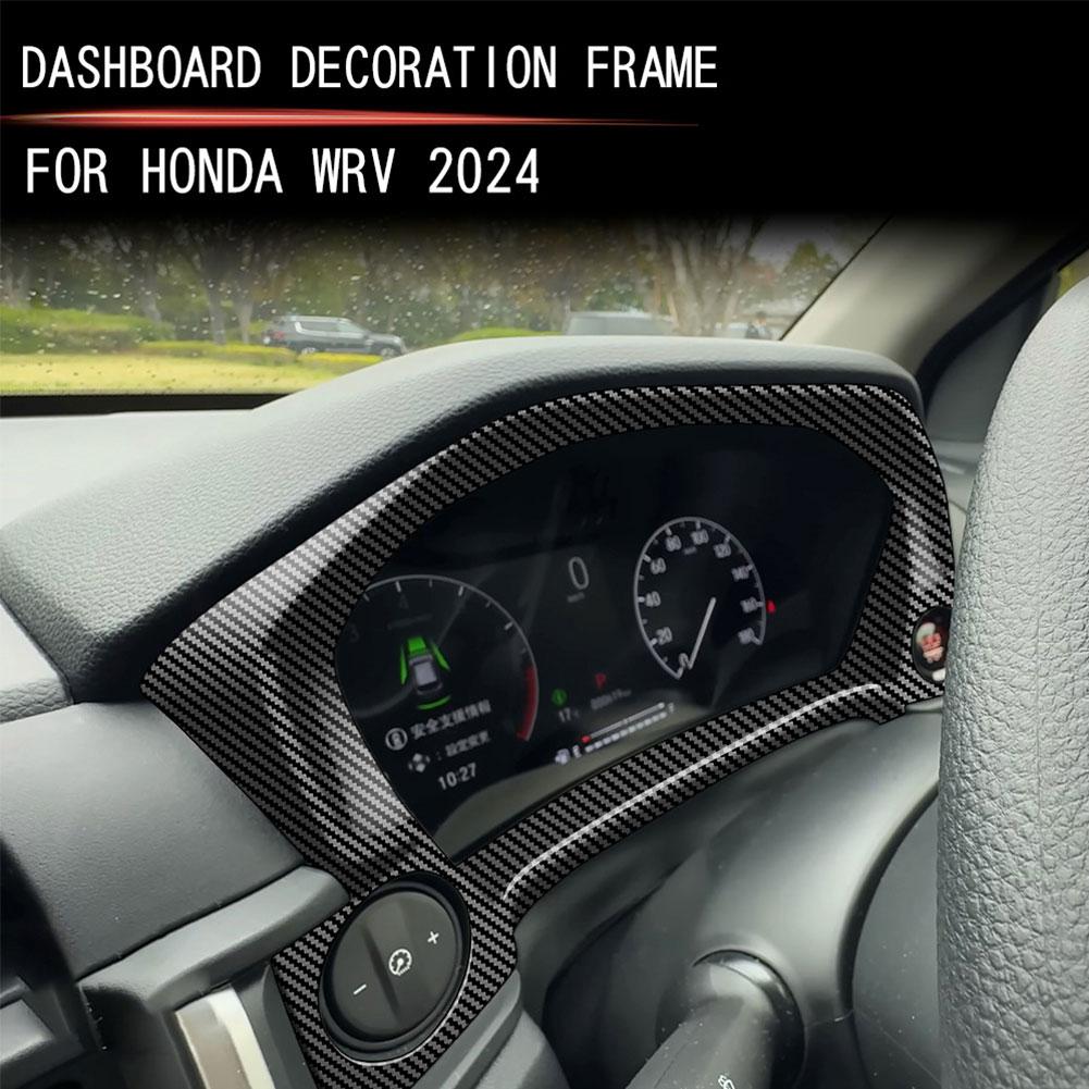 Pentru Honda WR-V WRV 2024 2025 ABS Carbofiber Instrument Panou de Afișaj Bord Metru Panou Decor Acoperire Autocolant Accesorii Auto
