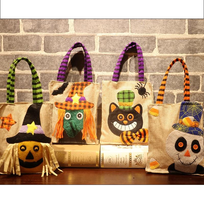 Halloween Candy Bags Holiday Pumpkin Bag Kids Gifts Bag Children Halloween Party Supplies 1pcs