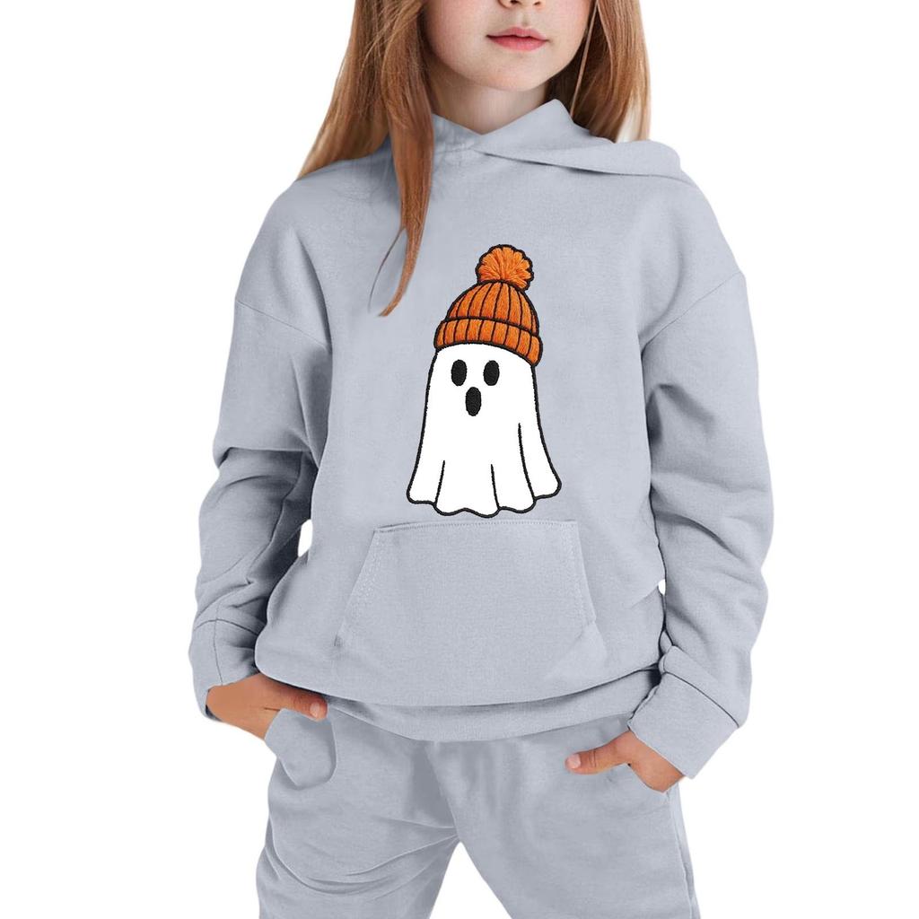 Children's Hoodie with Halloween Print for Casual Wear