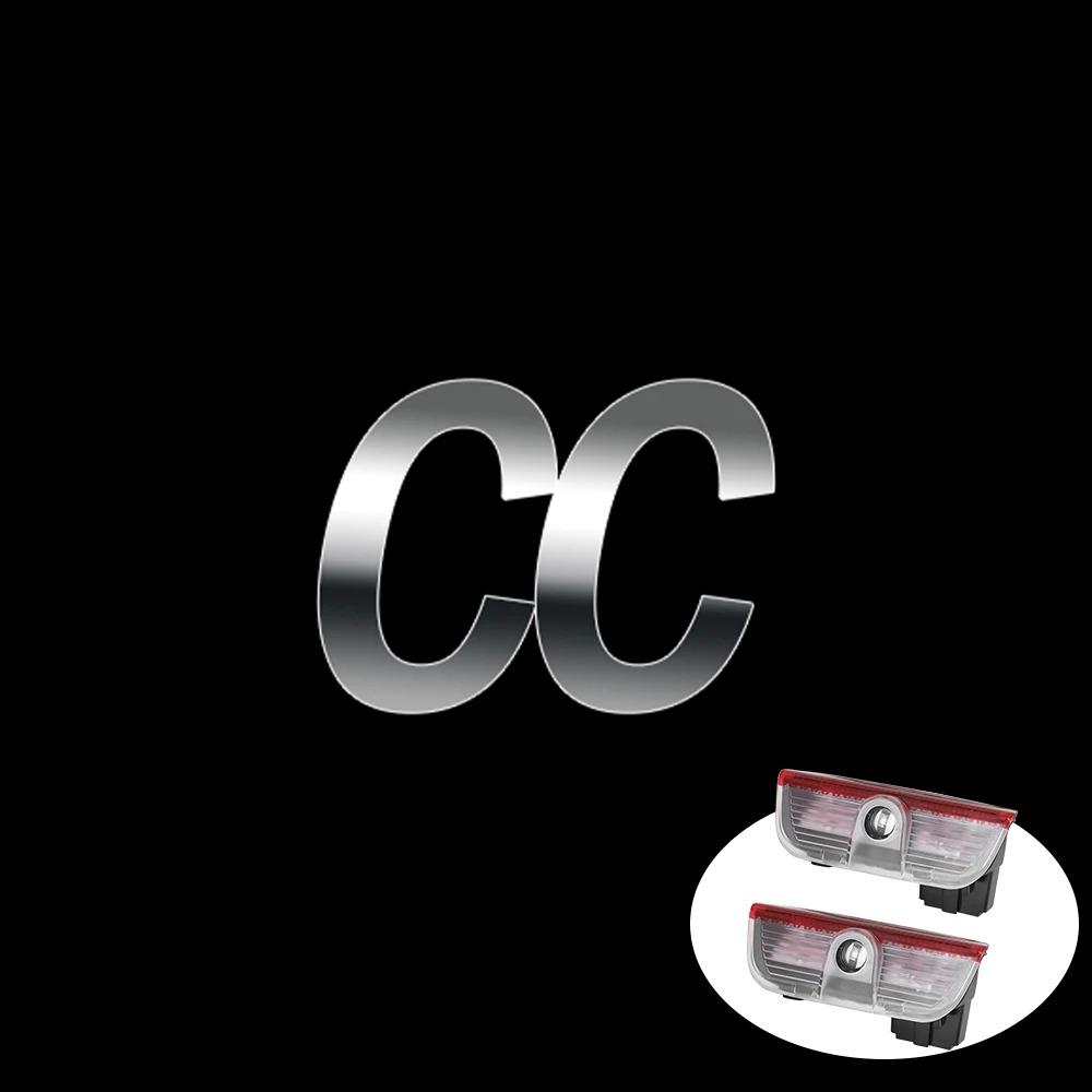 New 2026 2/4PC Car Door Logo Welcome Light LED Laser Projector For Volkswagen VW Golf Variant B8 New Passat Touareg Phideon Tiguan CC Eos