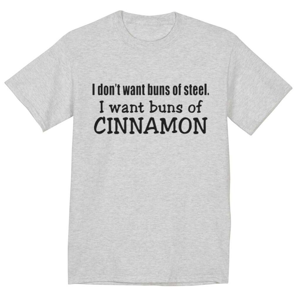 Big and Tall T-shirt Funny Saying Cinnamon Fat Guy Big Guy Shirts Mens S