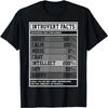 Retro Vintage Introvert Facts For Men Women, Antisocial T-Shirt