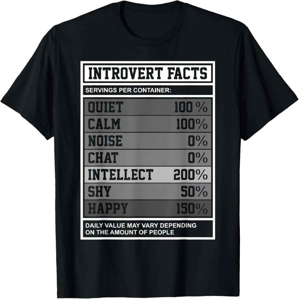 Retro Vintage Introvert Facts For Men Women, Antisocial T-Shirt