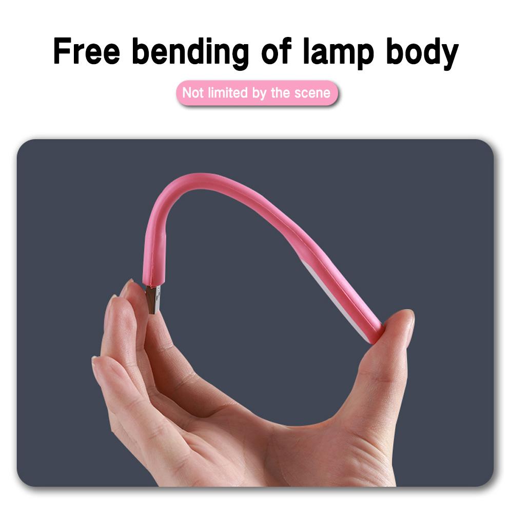 Lampă portabilă USB Lampă de masă LED pentru Power Bank PC Notebook Lumină flexibilă de noapte Lămpi pliabile pentru citire cărți Mini lumini pentru cărți
