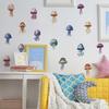 Hand-Painted Vibrant Jellyfish Wall Sticker Sea Life Ocean Theme Self-Adhesive Removable Decor for Bedroom Living Room Wall Art