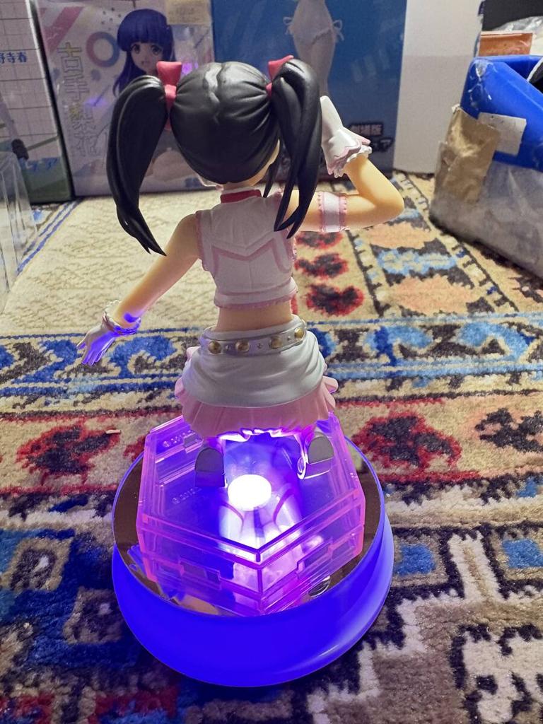 Chara-Ani 1/10 PVC Pre-painted Complete Figure Love Live! Yazawa Nico LoveLive! First Fan Book Ver. with LED Light-Up Base