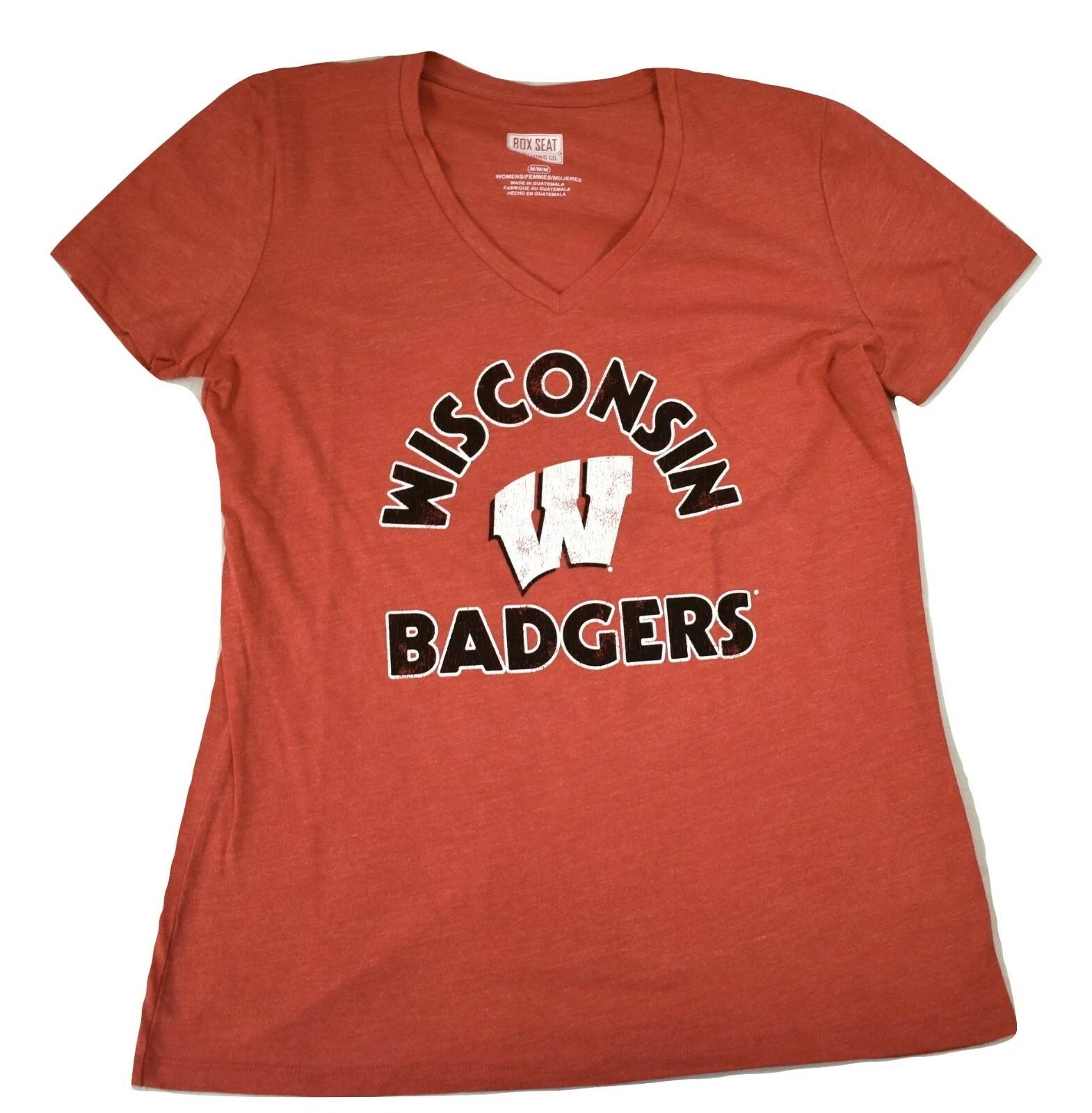 

Box Seat Womens Wisconsin Badgers Shirt New M M