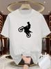 Asia Size S4xl Unisexs Summer Exercise Jumping Motorcycle Print TShirts Grade Breathable Short Sleeved Top Marathon Gym Fitness