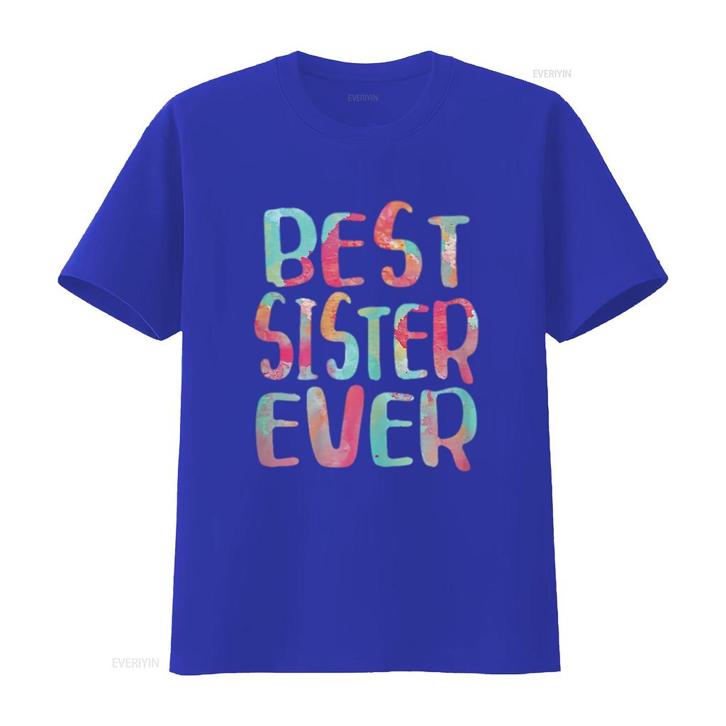 Best Sister Ever Womens T Shirt Mother s Day White vintage Washed fashion Casual Stylish Unisex Top For Everyday Wear homme