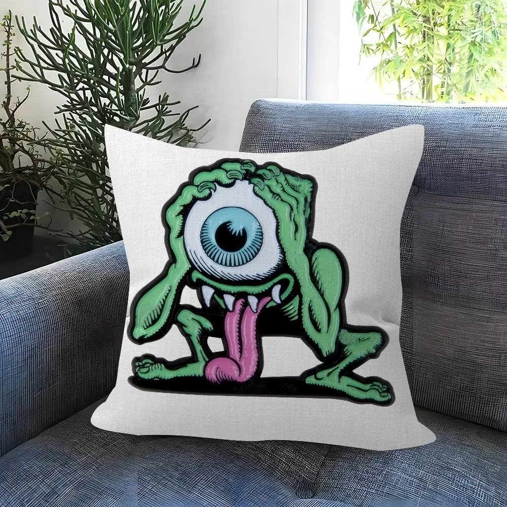 Fashion Skateboard Brand Santa Cruz Pillow Gifts Home Office Furnishings Bedroom Sofa Car Cushion Cover Case 45x45cm