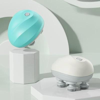 Portable Electric Silicone Scalp and Pet Massager with USB Charging