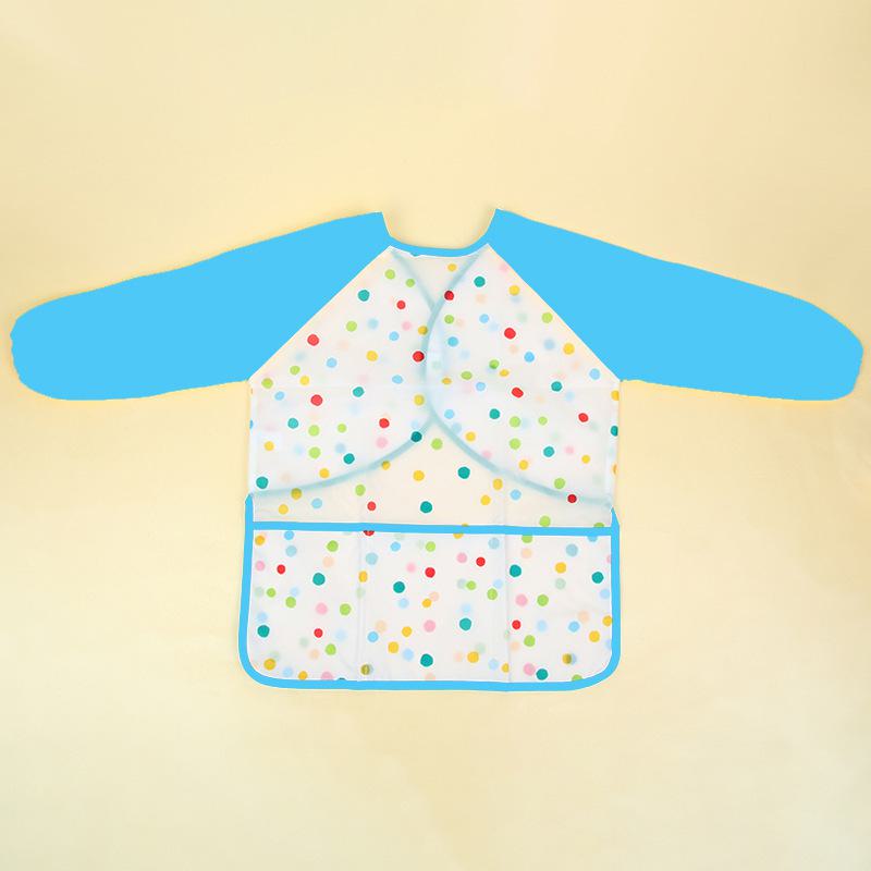 Tablier d'art à manches longues pour enfants avec poche et housse de protection pour aquarelle