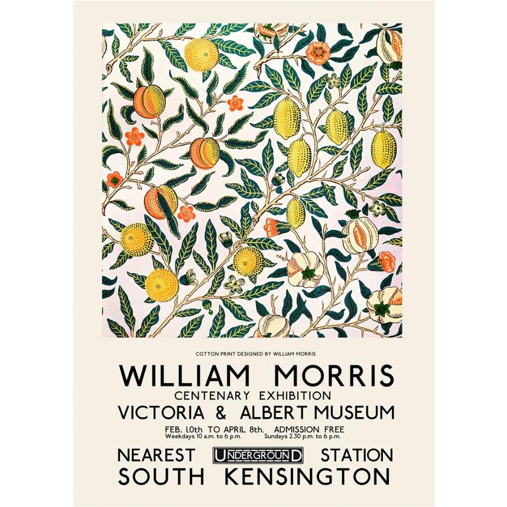 William Morris Leaf Flower Plant Wall Art Canvas Painting Gallery Nordic Posters And Prints Pictures For Home Living Room Decor