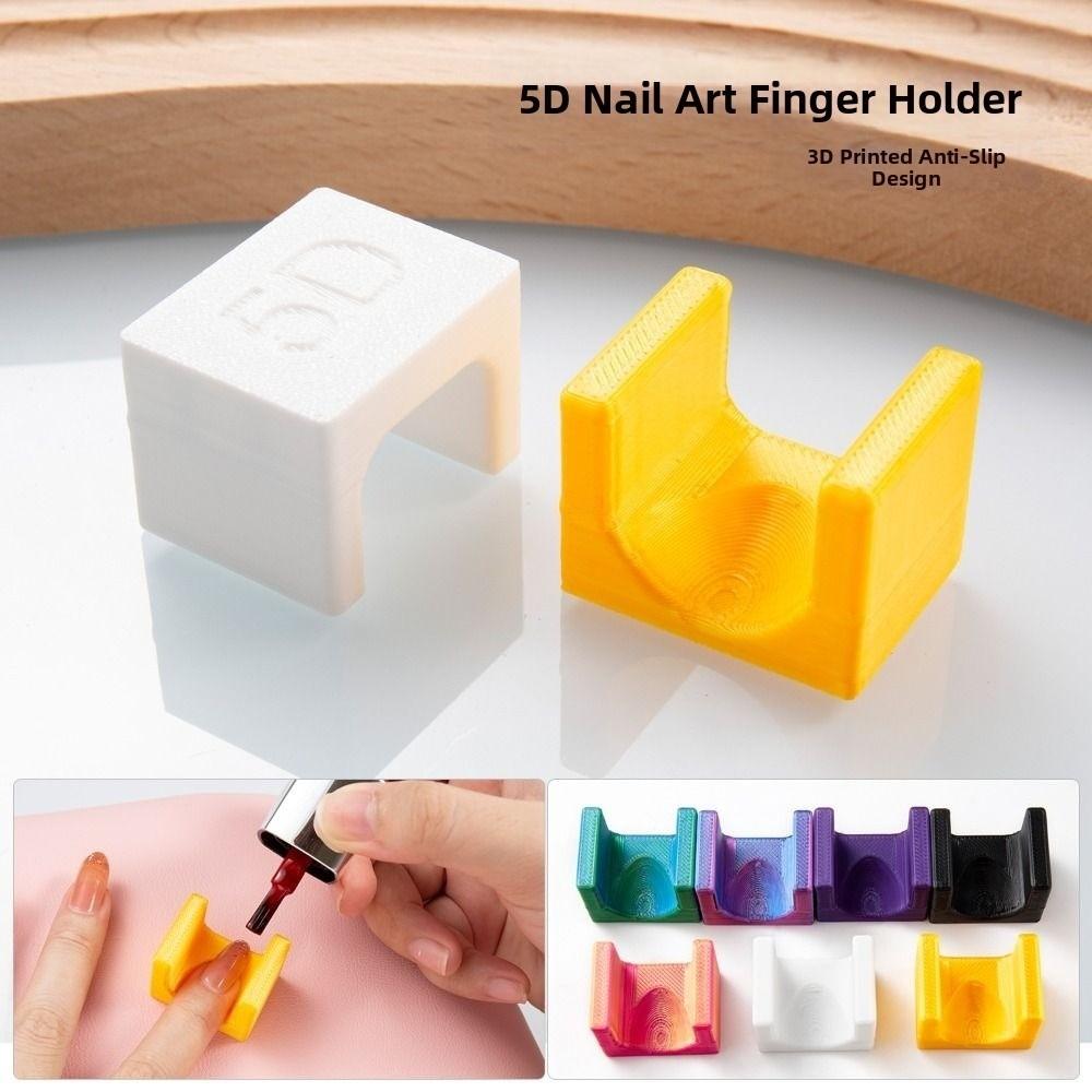 Creative Anti-slip Nail Finger Separator Anti-dirt Reusable Nail Separator Portable 5D Nail DIY Tool for Nail Polish Application