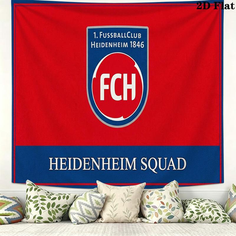 FC Heidenheim Wall Tapestry Aesthetic Wall Hanging Printed Fabric Blanket Decorative Tapestries for Bedroom Living Room Home Decor