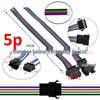 SM Male/Female Plug Cable 2.54MM Air Connection, 3-Battery Charging, 4P Terminal Power Cord, LED Light.