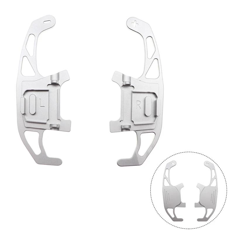 

2X Автомобильный руль Paddle Shift Extend Extension Shifter Aluminum для VW GOLF GTI R GTD GTE MK7 7 POLO GTI Scirocco 2014-2019 серебряный
