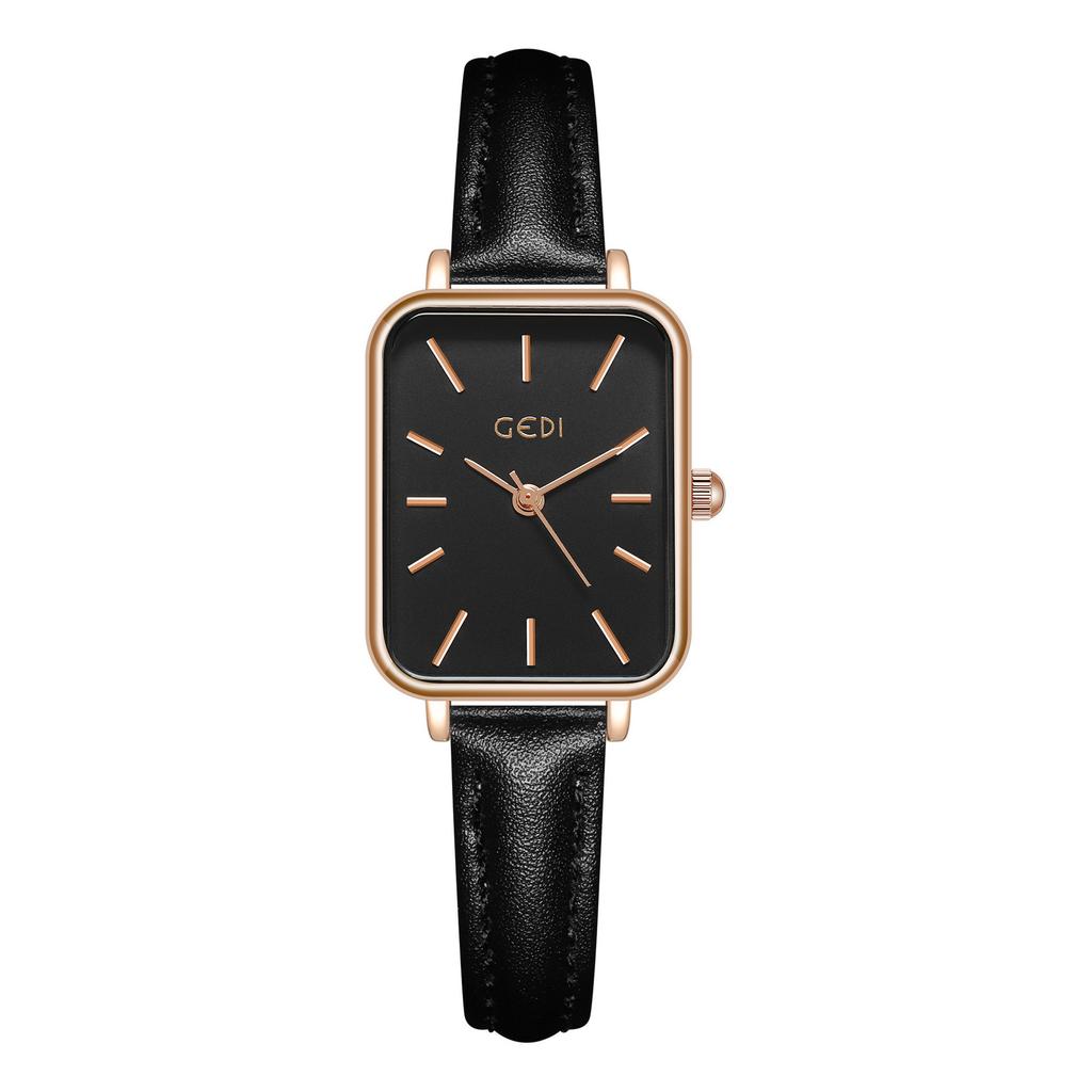 Student Korean Simple Women'S Watch Square Quartz Watch Women'S Niche Premium Belt Watch