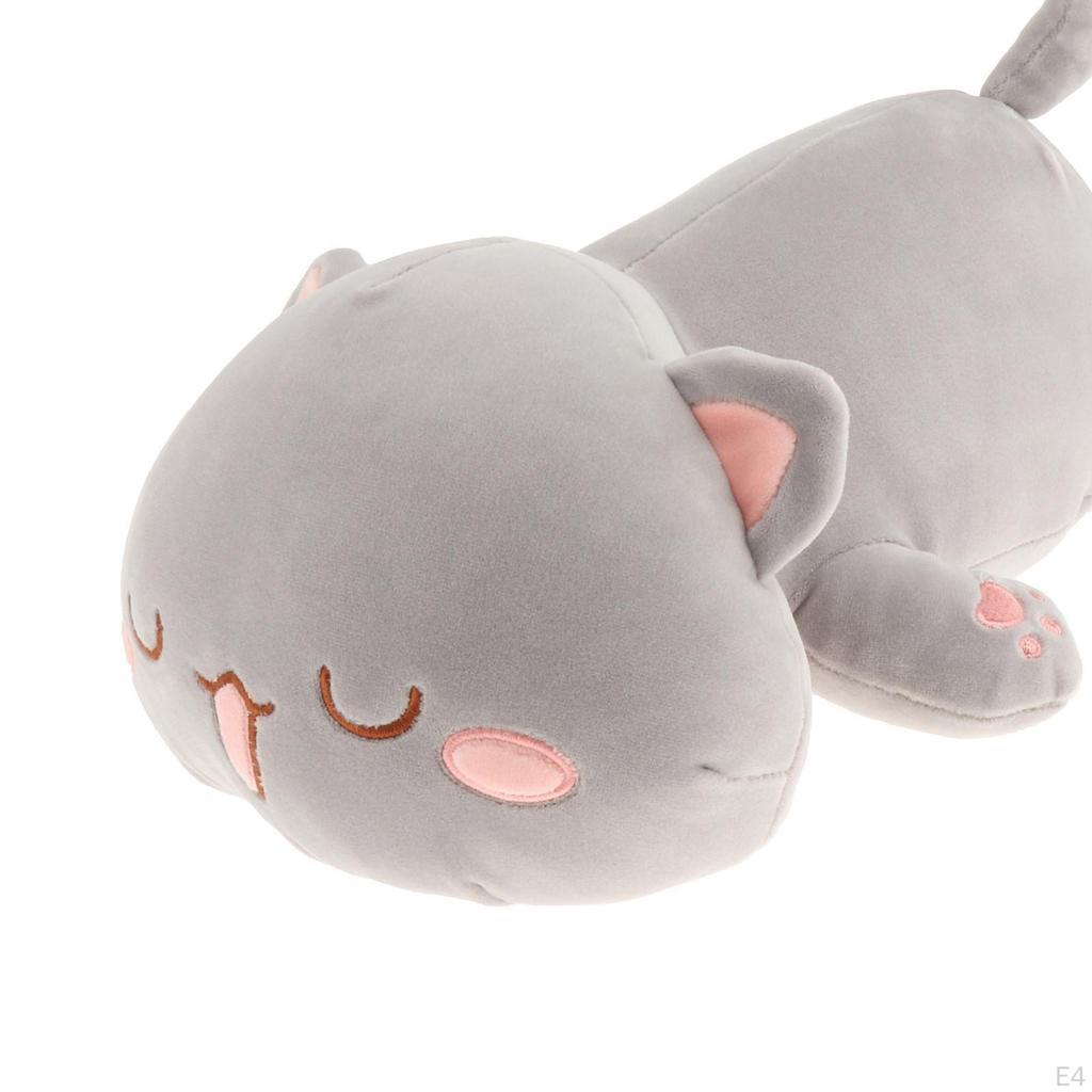 Lying Cat Plush Pillow Kitten Stuffed Animal Body , Very Hugging Sleeping