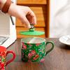 Kreativní Osobnost Jediný Hrnek Slavnostní Malý Květinový Keramický Hrnek s Uchem Dívka Pár Dárek Hrnek na Vodu Malý Dárek