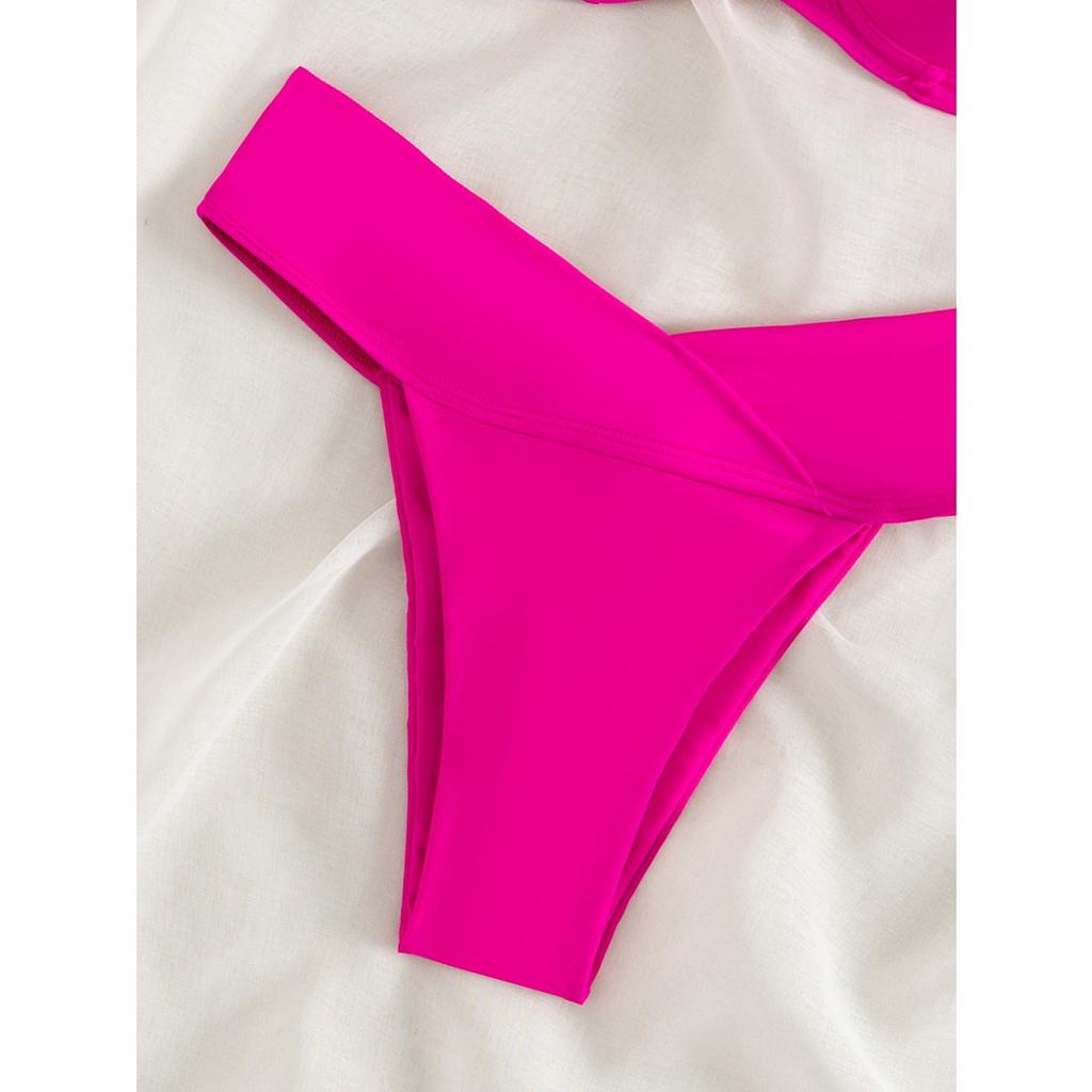 Γυναικείο Μπικίνι Μαγιό Μονόχρωμο Σέξι Μαγιό Ρούχα Παραλίας Μαγιό