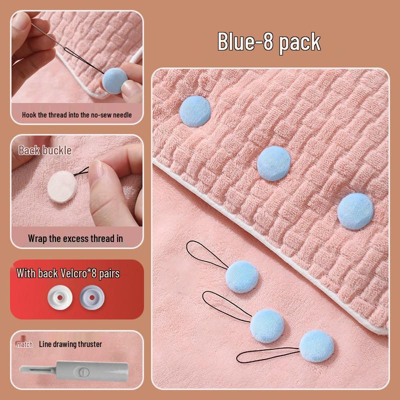 Flannel Velvet Needle-Free Quilt Cover Fastener: Cozy, Skin-Friendly, Invisible Corner Protection to Prevent Shifting