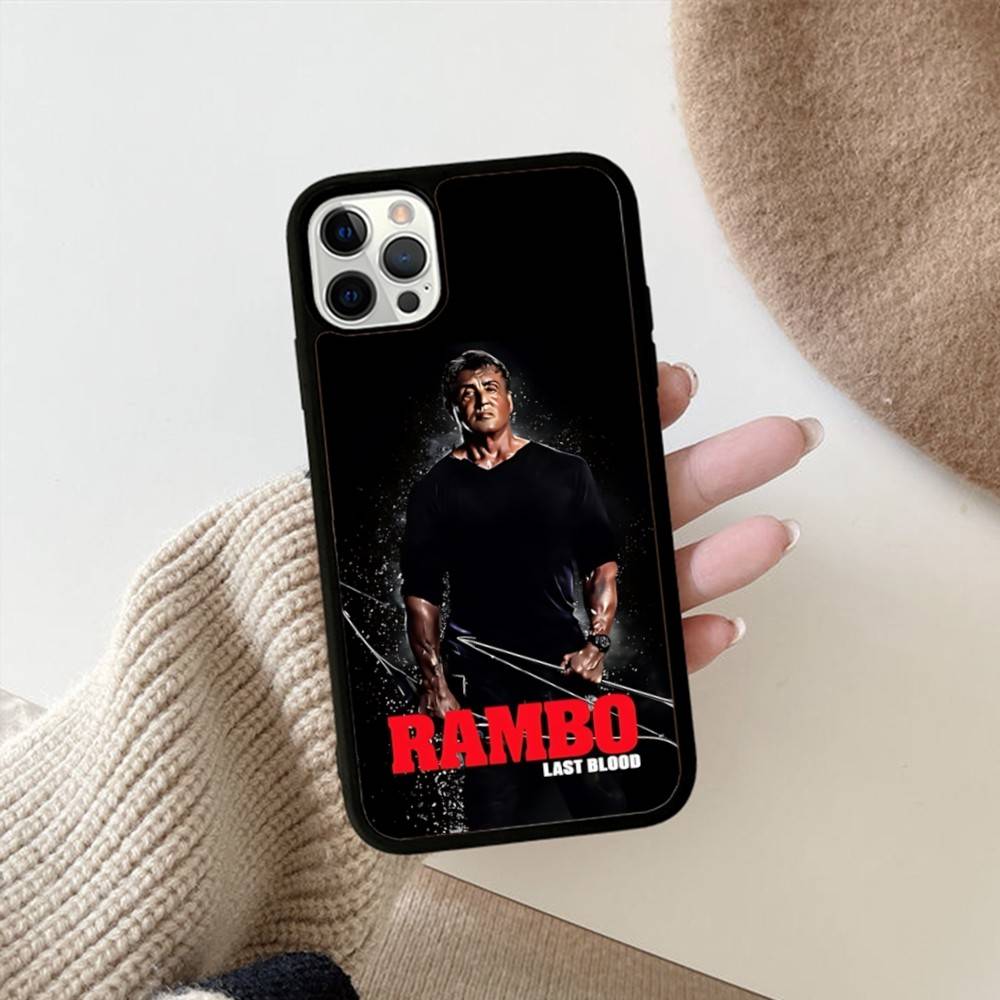 1pc Movie Rambo First Blood Phone Case For IPhone 17 16 15 14 13 Plus 12 11 Pro Max PC+TPU Cases Back Cover