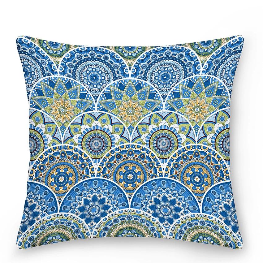 Mandala Pillowcase Decor Sofa Bed  Decorative Car Cushion Cover Boho Style