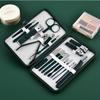 Professional 7-18 Piece Nail Care Kit Stainless Steel Manicure & Pedicure Set with Travel Case for On-the-Go Grooming