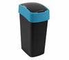 Curver Flip Bin 45L Black Blue