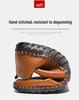 Men's Trendy European & American Slip-On Leather Casual Driving Shoes - Breathable Low-Top, Large Sizes Available