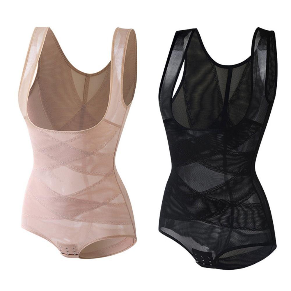 Mesh Thin Postpartum Shapewear Cross Fit Women's Corset Jumpsuits Body Shaping Jumpsuits  Yoga