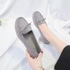 Women's Bean Shoes Spring and Autumn New European and American Bow Flat Single Shoes Round Toe Pregnant Women's Shoes