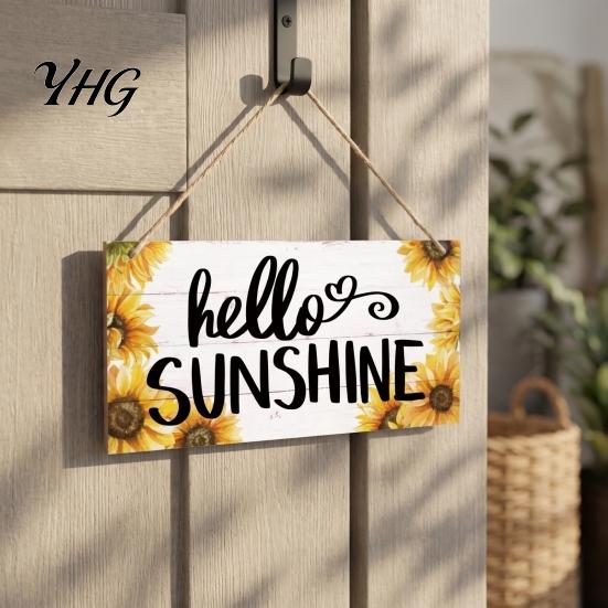 Tropical Beach House Ornament Summer Wood Sign for Front Door, Hanging Welcome Refreshing Entryway Sign, Rustic Wooden Door Hanger Home Porch