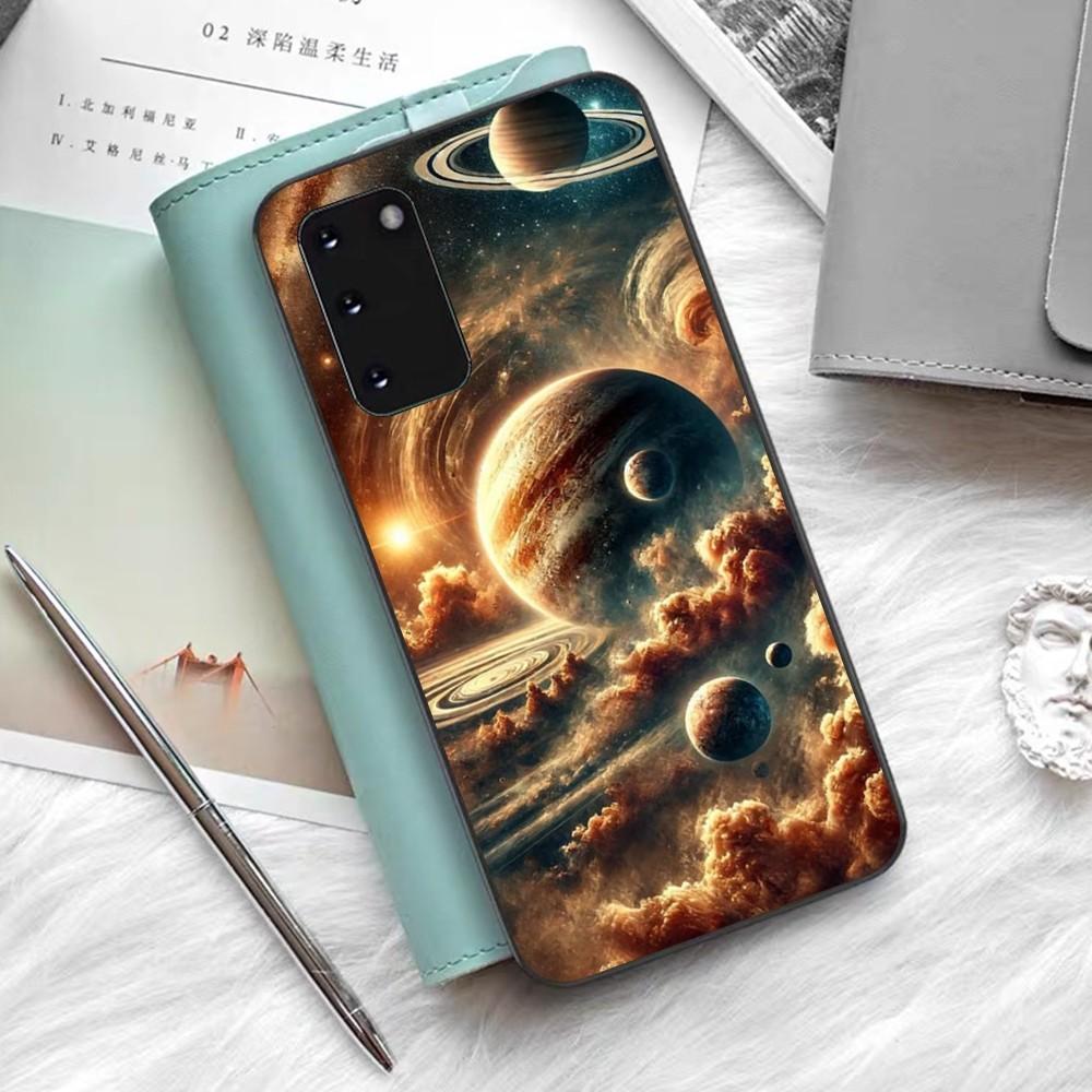 Weltraum Universum Galaxie Handyhülle Silikon PC+TPU Für Samsung S10 20 30 22 23 24 Plus Lite Ultra Hülle