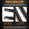 2PCS Roof Rubber Drip Side Finish Moulding Seal Strip Trim for Honda Civic 1996 1997 1998 1999 2000 74306-S03-003 74316-S03-003