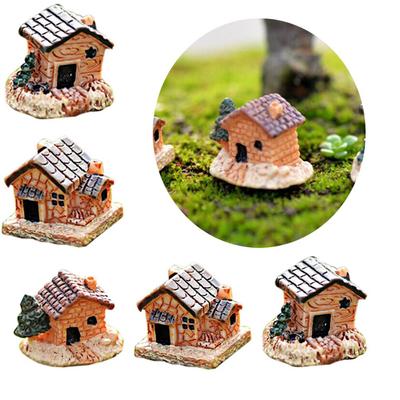 Garden Ornament Home Decor Figurines & Miniatures Moss Cottages Mini Small House Micro Landscape