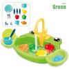 Educational Simulation Kitchen Sink Set Platic Montessori Game Toy Electric Dishwasher  Kids Toy