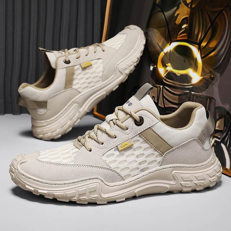 

Велике чисте чоловіче страхове взуття для праці, дихаюче, легке та зносостійке робоче взуття з однією педаллю, повсякденне взуття для вулиці 44